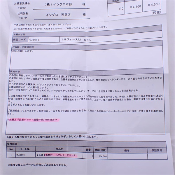 １８フォースマスター６００